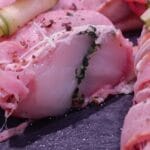 Rôti de lotte bardée de </br> poitrine fumée